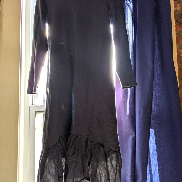 Zara Trafaluc Indigo Ruffle Sweater Midi Dress - Picture 1 of 4
